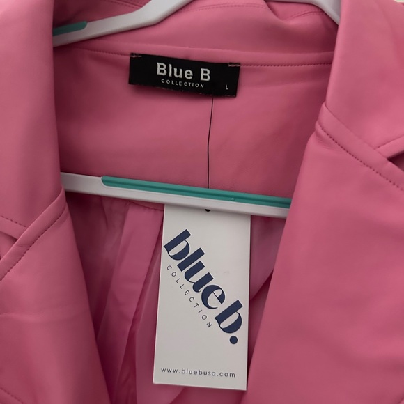 Pink tassel leather jacket - Picture 3 of 3